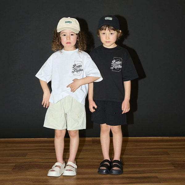Japanese children's clothing b・R# contact cool water absorption quick dry series letter print top 100-150cm boys/girls summer TOPS