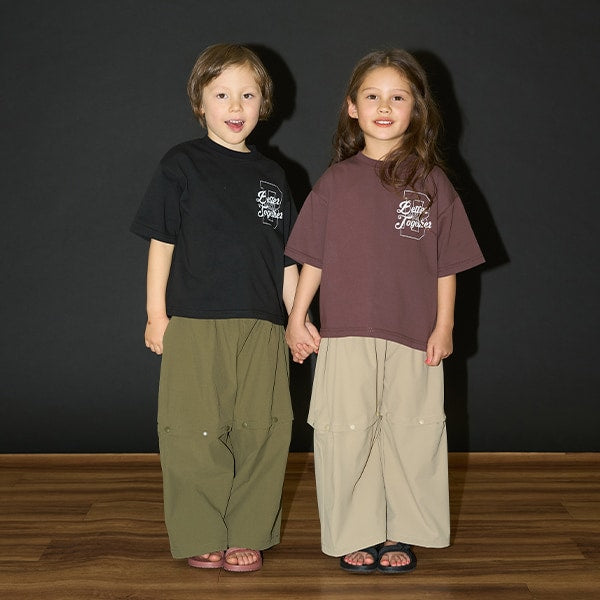 Japanese children's clothing b・R# contact cool water absorption quick dry series letter print top 100-150cm boys/girls summer TOPS