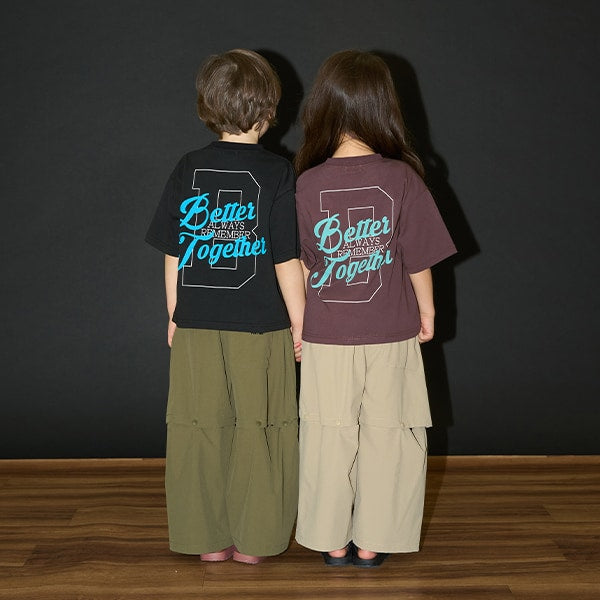 Japanese children's clothing b・R# contact cool water absorption quick dry series letter print top 100-150cm boys/girls summer TOPS