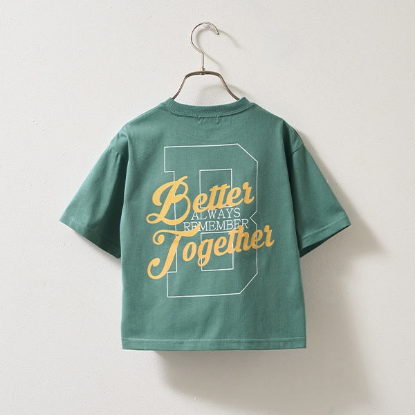 Japanese children's clothing b・R# contact cool water absorption quick dry series letter print top 100-150cm boys/girls summer TOPS