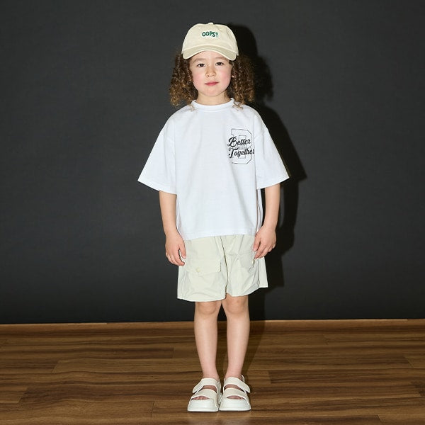Japanese children's clothing b・R# contact cool water absorption quick dry series letter print top 100-150cm boys/girls summer TOPS