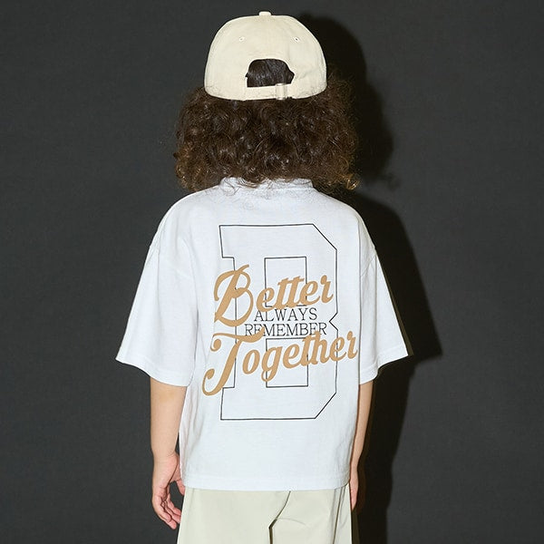 Japanese children's clothing b・R# contact cool water absorption quick dry series letter print top 100-150cm boys/girls summer TOPS