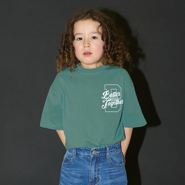 Japanese children's clothing b・R# contact cool water absorption quick dry series letter print top 100-150cm boys/girls summer TOPS