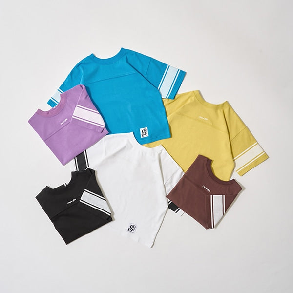 Japanese children's clothing b・R# 2Way front and back contact cool water absorption quick-drying series baseball style top 100-150cm boys/girls summer TOPS
