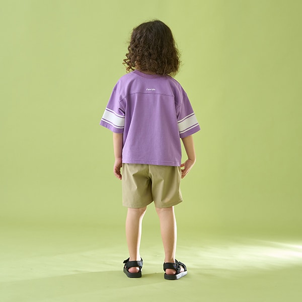 Japanese children's clothing b・R# 2Way front and back contact cool water absorption quick-drying series baseball style top 100-150cm boys/girls summer TOPS