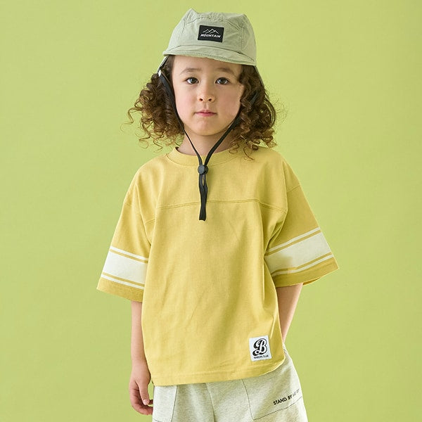 Japanese children's clothing b・R# 2Way front and back contact cool water absorption quick-drying series baseball style top 100-150cm boys/girls summer TOPS