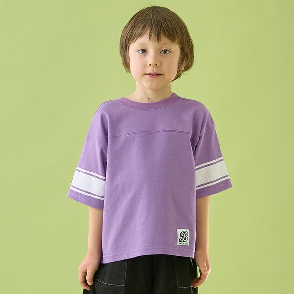 Japanese children's clothing b・R# 2Way front and back contact cool water absorption quick-drying series baseball style top 100-150cm boys/girls summer TOPS
