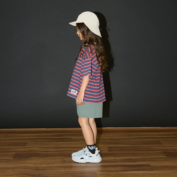 Japanese children's clothing b・R# contact cool water absorption quick dry series striped top 100-150cm boys/girls summer TOPS