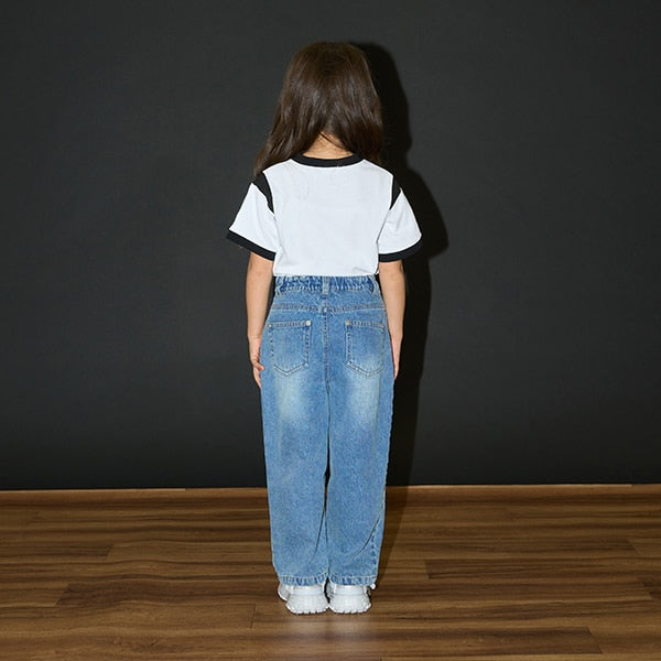 Japanese children's clothing b・R# contact cool water absorption quick dry series patchwork top 100-150cm boys/girls summer TOPS