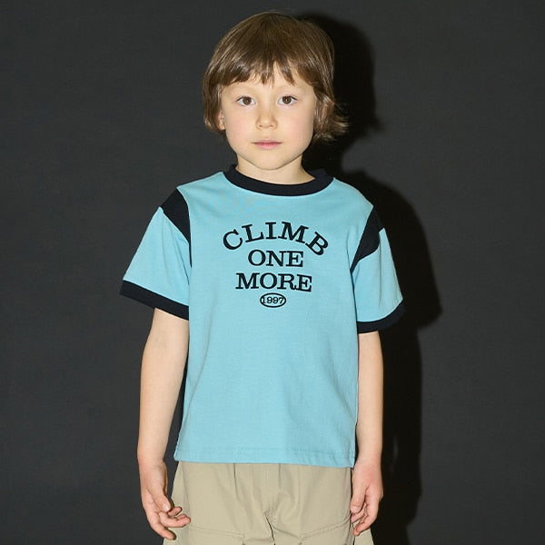 Japanese children's clothing b・R# contact cool water absorption quick dry series patchwork top 100-150cm boys/girls summer TOPS