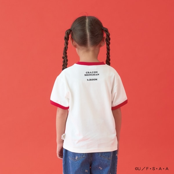 Japanese children's clothing b・R# x Crayon Shin-chan cool contact water-absorbing quick-drying series short-sleeved tops 100-140cm boys'/girls' summer TOPS