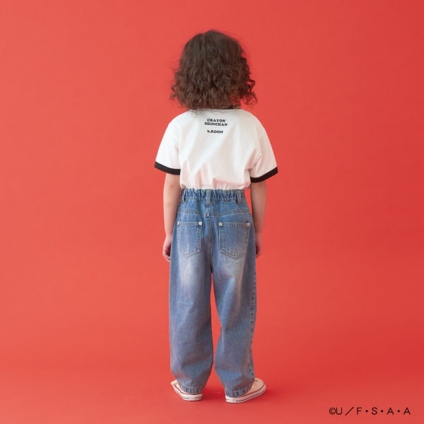 Japanese children's clothing b・R# x Crayon Shin-chan cool contact water-absorbing quick-drying series short-sleeved tops 100-140cm boys'/girls' summer TOPS