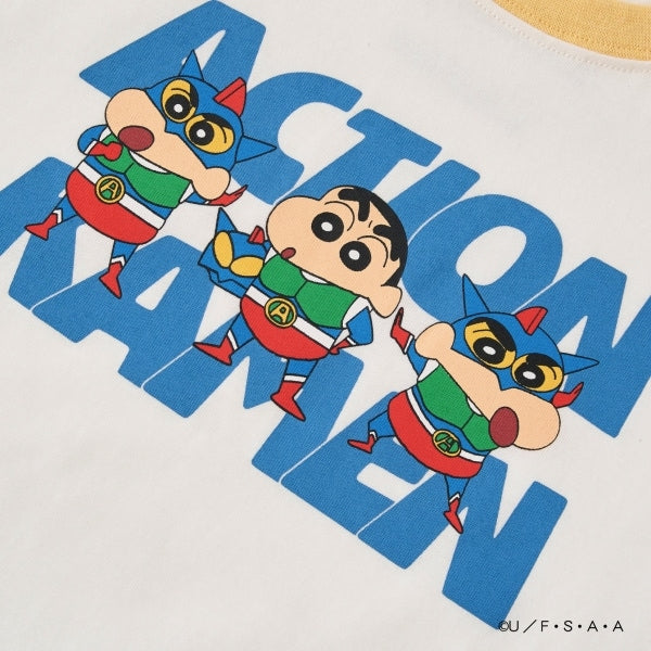 Japanese children's clothing b・R# x Crayon Shin-chan cool contact water-absorbing quick-drying series short-sleeved tops 100-140cm boys'/girls' summer TOPS