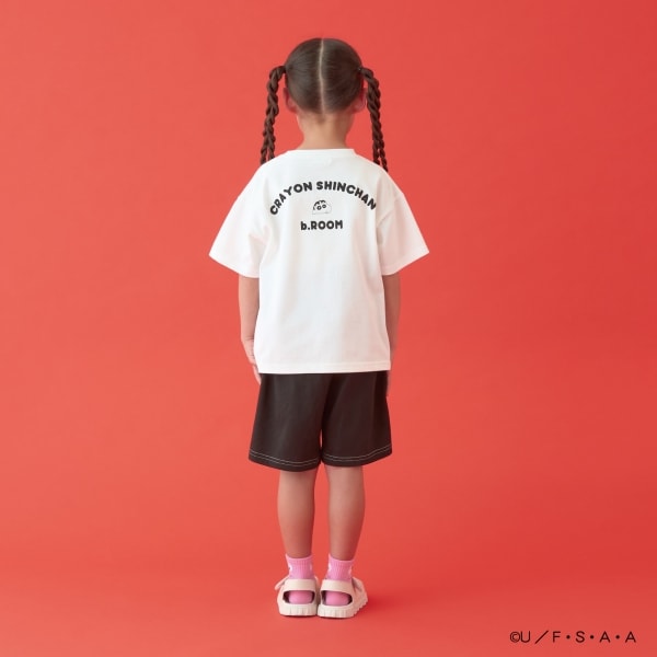 Japanese children's clothing b・R# x Crayon Shin-chan cool contact water-absorbing quick-drying series short-sleeved tops 100-140cm boys'/girls' summer TOPS