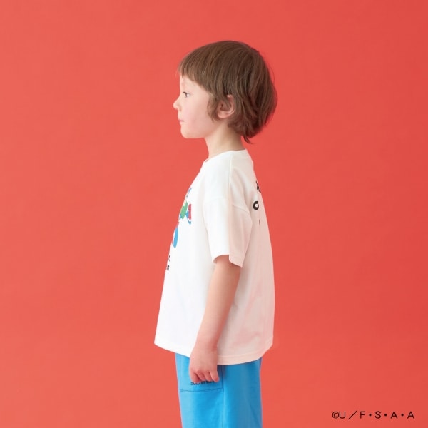 Japanese children's clothing b・R# x Crayon Shin-chan cool contact water-absorbing quick-drying series short-sleeved tops 100-140cm boys'/girls' summer TOPS