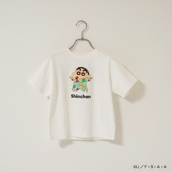Japanese children's clothing b・R# x Crayon Shin-chan cool contact water-absorbing quick-drying series short-sleeved tops 100-140cm boys'/girls' summer TOPS