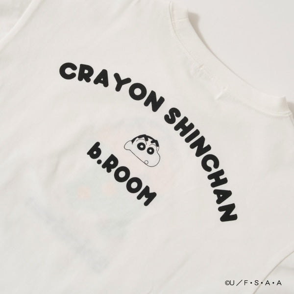 Japanese children's clothing b・R# x Crayon Shin-chan cool contact water-absorbing quick-drying series short-sleeved tops 100-140cm boys'/girls' summer TOPS