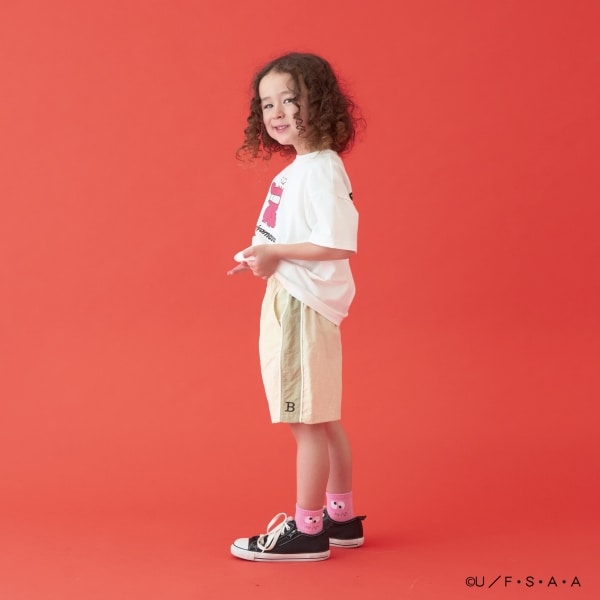 Japanese children's clothing b・R# x Crayon Shin-chan cool contact water-absorbing quick-drying series short-sleeved tops 100-140cm boys'/girls' summer TOPS