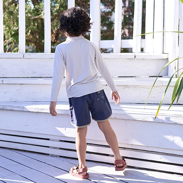 日本童裝 b・R# 防UV 泳衣外套 100-130cm 男童款 夏季 夏日玩水泳衣特輯