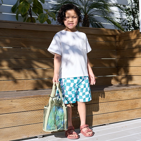 日本童裝 b・R# 防UV 沙灘褲 泳褲 100-130cm 男童款 夏季 夏日玩水泳衣特輯