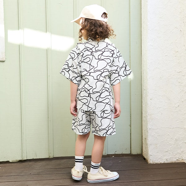 Japanese children's clothing b・R# Jinbei Japanese Kimono 100-130cm Boys Summer TOPS PANTS Japanese Summer Festival Special