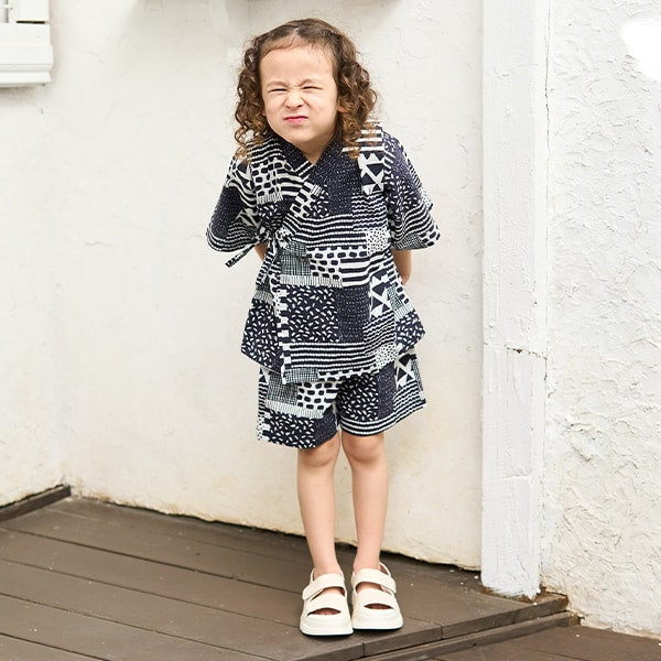 Japanese children's clothing b・R# Jinbei Japanese Kimono 100-130cm Boys Summer TOPS PANTS Japanese Summer Festival Special