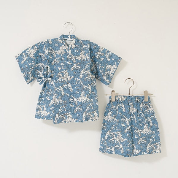 Japanese children's clothing b・R# Jinbei Japanese Kimono 100-130cm Boys Summer TOPS PANTS Japanese Summer Festival Special