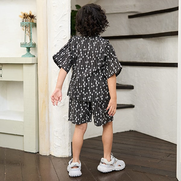 Japanese children's clothing b・R# Jinbei Japanese Kimono 100-130cm Boys Summer TOPS PANTS Japanese Summer Festival Special