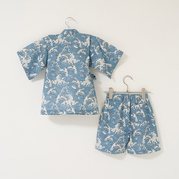 Japanese children's clothing b・R# Jinbei Japanese Kimono 100-130cm Boys Summer TOPS PANTS Japanese Summer Festival Special