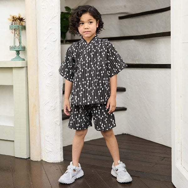 Japanese children's clothing b・R# Jinbei Japanese Kimono 100-130cm Boys Summer TOPS PANTS Japanese Summer Festival Special