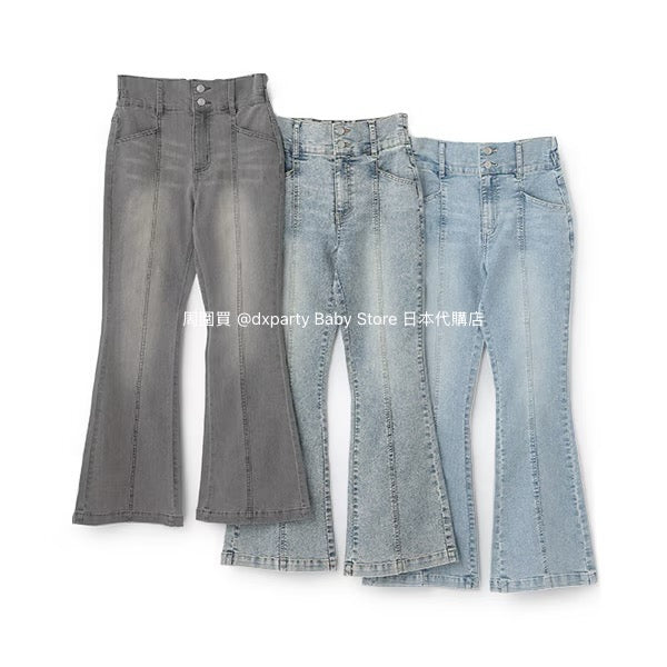 Lovetoxic Japanese children's clothing contact cold flared jeans 140-170cm girls summer PANTS