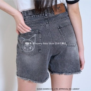 Lovetoxic x Sanrio Japanese Kids' Denim Shorts (140-160cm) for Girls (Summer PANTS)
