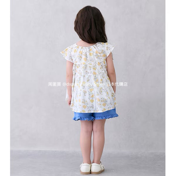 Japanese children's clothing pe#main ruffle shorts 80-130cm girls summer PANTS
