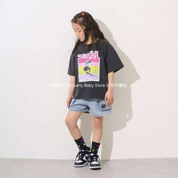 X-girl Stages Luminous Logo Tights (80-140cm) for Girls (Summer)