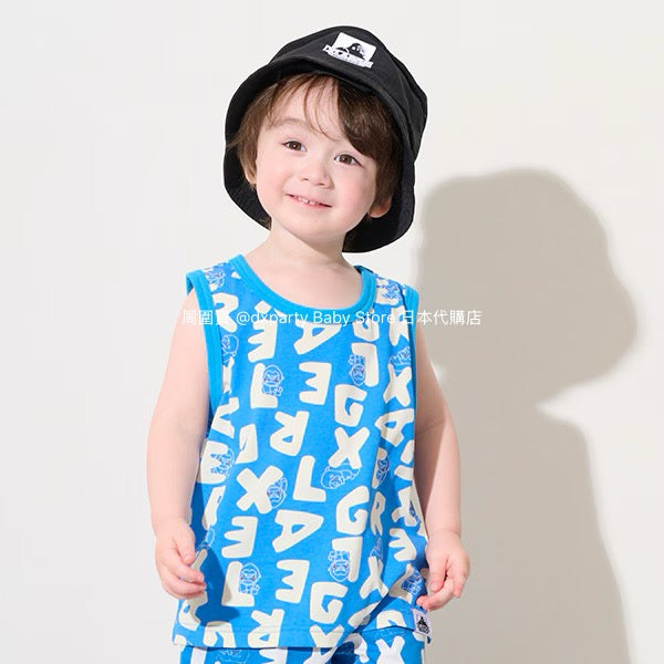 Japanese XLARGE KIDS Printed Vest 80-140cm Boys Summer TOPS