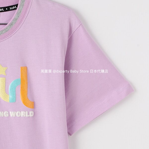 Japanese children's clothing X-girl Stages glitter bubble logo dress 80-140cm girls summer dresses