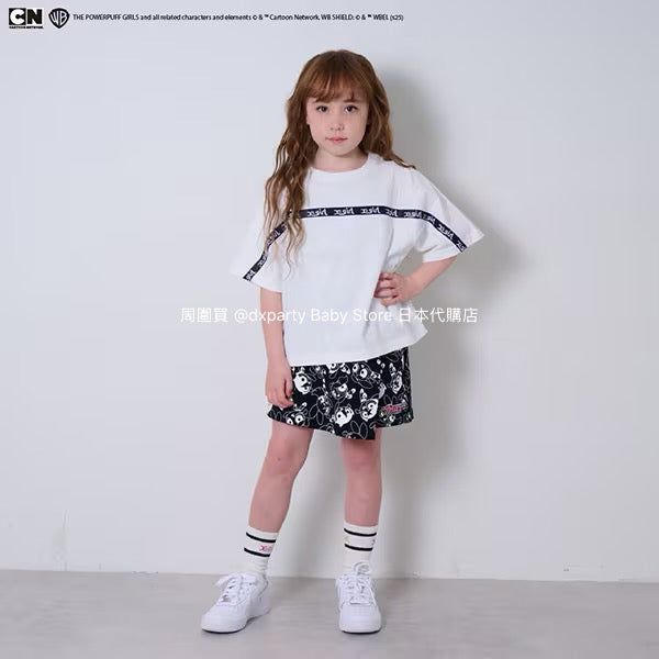 Japanese children's clothing X-girl Stages x Flying Girls printed top 90-140cm girls summer TOPS