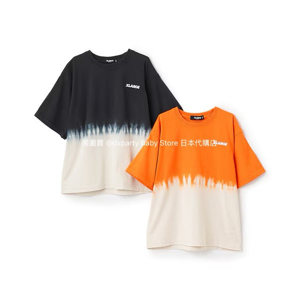 XLARGE KIDS Japanese children's clothing gradient tie-dye top 80-140cm boys' summer TOPS