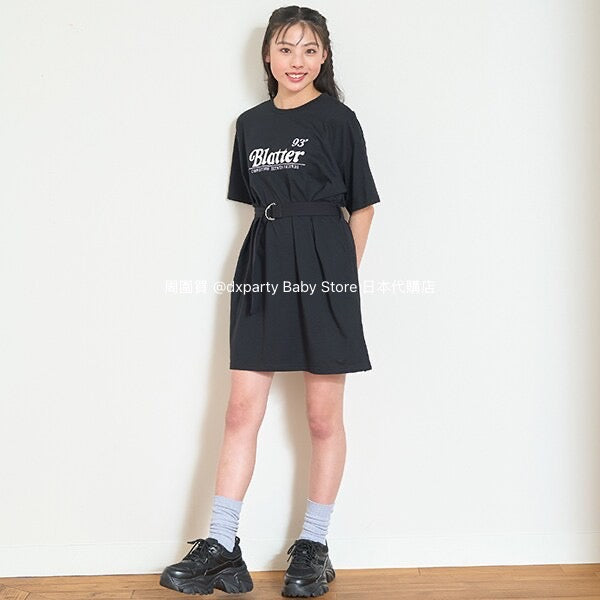 Lovetoxic Japanese Kids Clothing: Cold-Contact Waisted Dress (140-160cm) for Girls (Summer Dress)