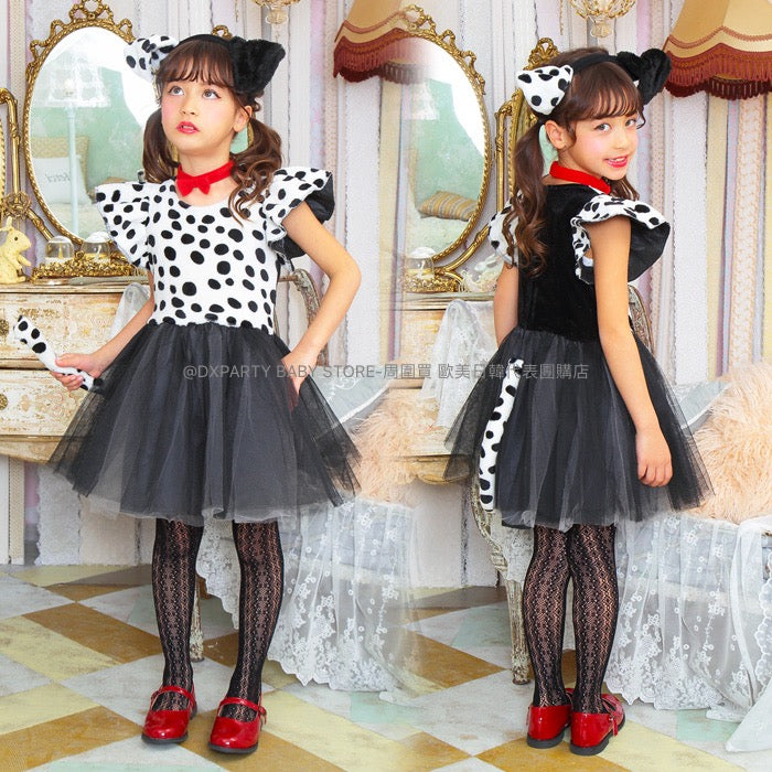 日本直送 斑點小狗 100-140cm 女童款 萬聖節 Cosplay服裝 Halloween攪鬼特輯 AAA