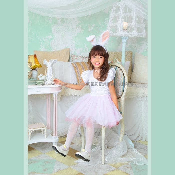 日本直送 小白兔 100-140cm 女童款 萬聖節 Cosplay服裝 Halloween攪鬼特輯 AAA