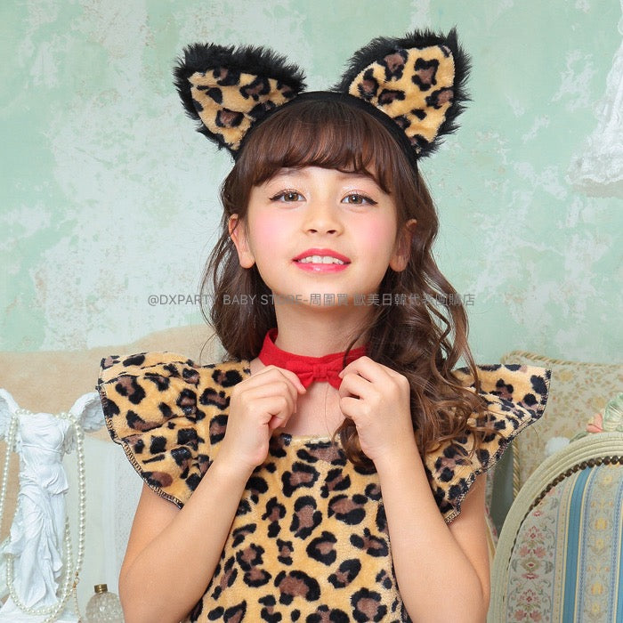 日本直送 豹貓咪 100-140cm 女童款 萬聖節 Cosplay服裝 Halloween攪鬼特輯 AAA