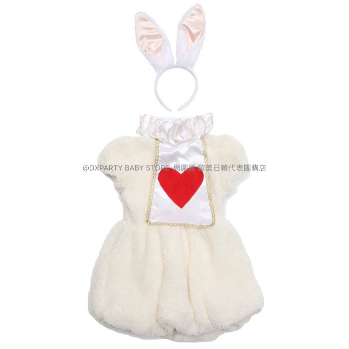 日本直送 兔兔裝 100-140cm 女童款 萬聖節 Cosplay服裝 Halloween攪鬼特輯 AAA