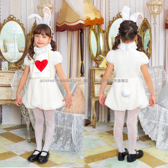 日本直送 兔兔裝 100-140cm 女童款 萬聖節 Cosplay服裝 Halloween攪鬼特輯 AAA