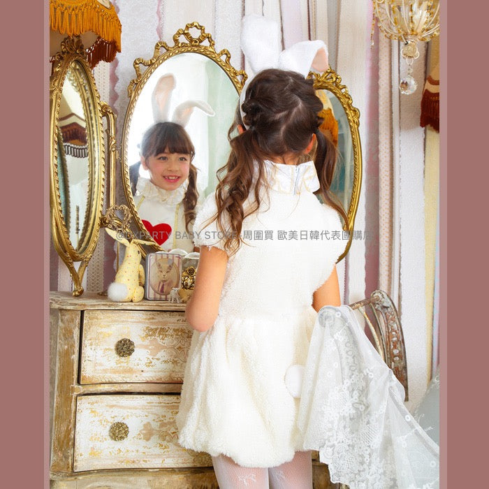 日本直送 兔兔裝 100-140cm 女童款 萬聖節 Cosplay服裝 Halloween攪鬼特輯 AAA