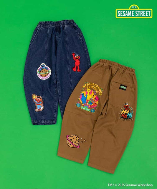 日本童裝 BREEZE x Sesame Street 休閒長褲 80-140cm 男童款/女童款 冬季 PANTS
