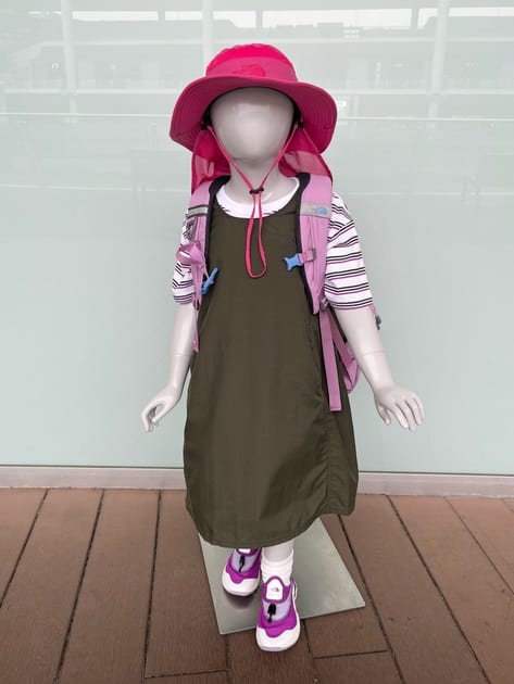 Japanese children's clothing TNF anti-UV sweat-wicking quick-drying striped top 130-160cm boys/girls summer TOPS
