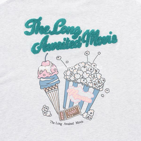 Lovetoxic Popcorn Print Top (140-160cm) for Girls (Summer)
