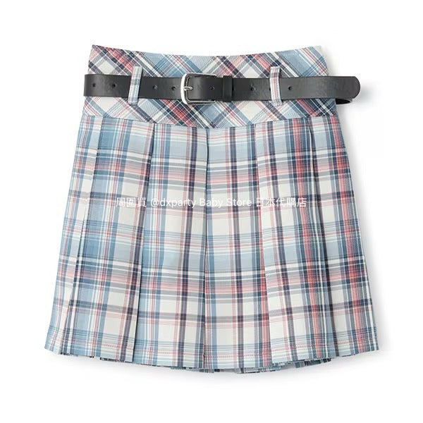 Lovetoxic Checkered Skirt (140-160cm) for Girls (Summer)