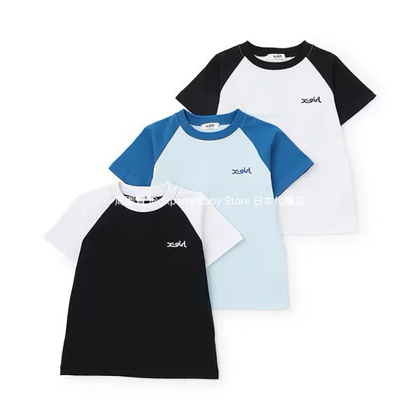 Japanese children's clothing X-girl Stages printed top 80-140cm girls summer TOPS